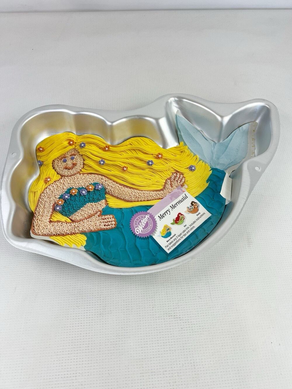 WILTON Merry Mermaid Character Cake Pan Mold 1993, Mold #2105-6710